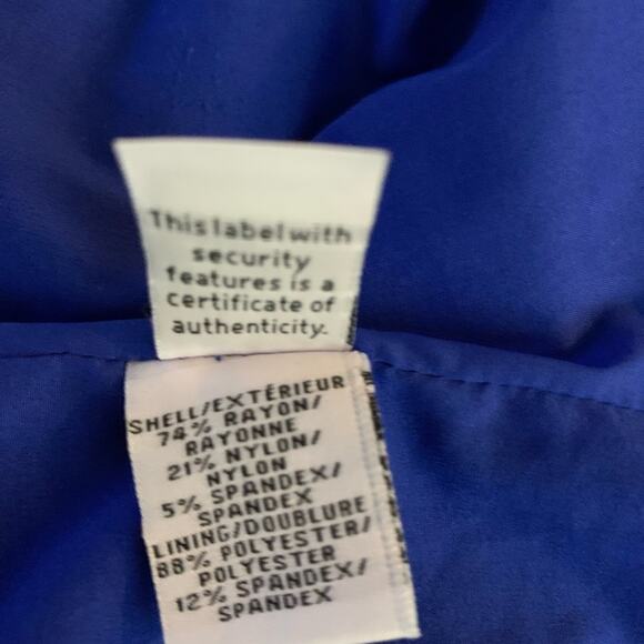 Diane Von Furstenberg Royal Blue Midi Dress Size 8 Career Wedding Dinner Party - Picture 6 of 8